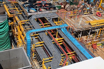 Zone de câbles en Corée du Sud